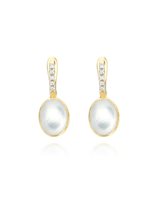 Orecchini Nanis Donna BOULES in Oro giallo Diamante 0.05 Ct OS15-609 - OS15-609